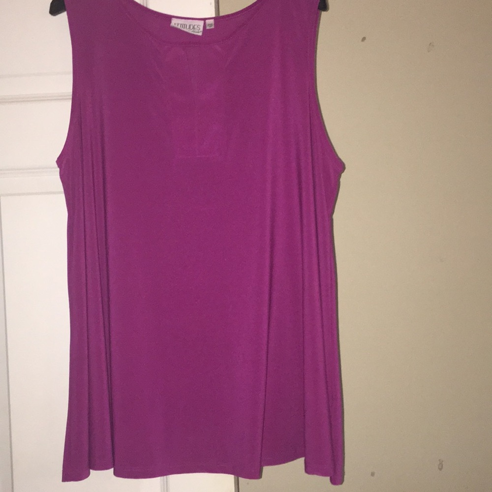 Attitudes by Renee swing tank 1X fushia